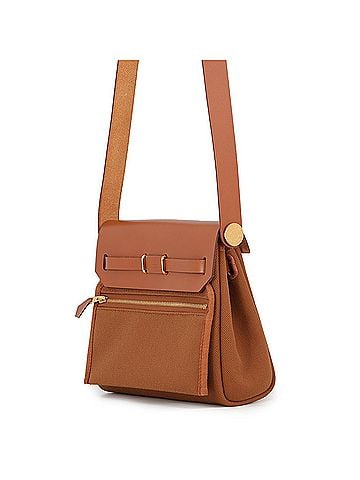 Hermès Hermes Shoulder Bag Herbag Zip Mini Fauve Toile Military Vache Hunter G Stamp HERMES Handbag (view 2)