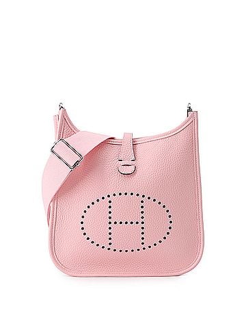 Hermès Hermes Evelyne 3 23 Shoulder Bag, Rose Sakura, Taurillon Clemence Leather, G Stamp, HERMES, Handbag, Hermes, HERMES (view 1)