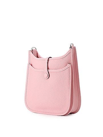 Hermès Hermes Evelyne 3 23 Shoulder Bag, Rose Sakura, Taurillon Clemence Leather, G Stamp, HERMES, Handbag, Hermes, HERMES (view 2)