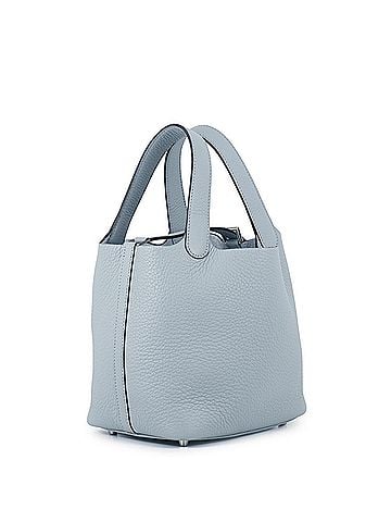Hermès Hermes Picotin Lock PM Handbag, Gris Pantin, Taurillon Clemence Leather, G Stamp, HERMES, Lock, Picotin, Women's, HERMES (view 2)