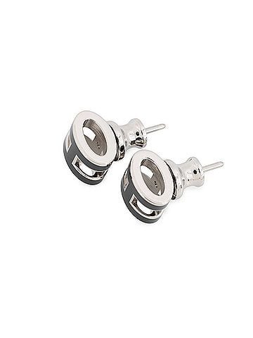 Hermès Hermes Mini Pop H Earrings, Black HERMES Earrings (view 2)