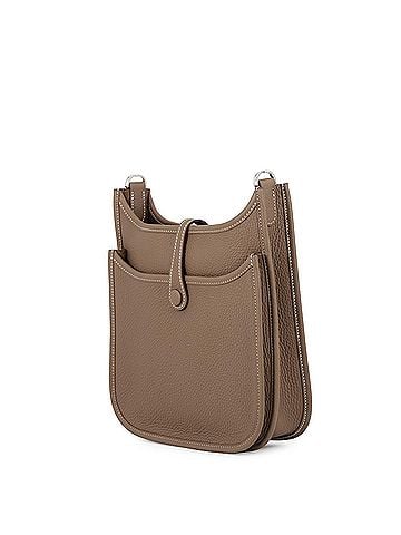 Hermès Hermes Evelyne 3 23 Shoulder Bag, Etoupe, Taurillon Clemence Leather, G Stamp, HERMES, Handbag, Hermes, HERMES (view 2)