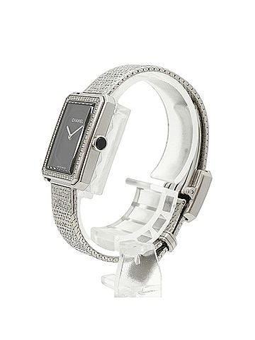 Chanel Chanel Boyfriend Tweed Diamond Bezel H4877 Black Dial Women's Watch (view 2)