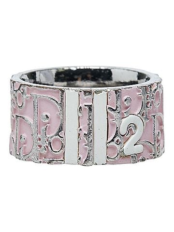 Christian Dior Christian Dior Dior Trotter Ring, Size #6, Silver and Pink Metal, Women's. (view 1)