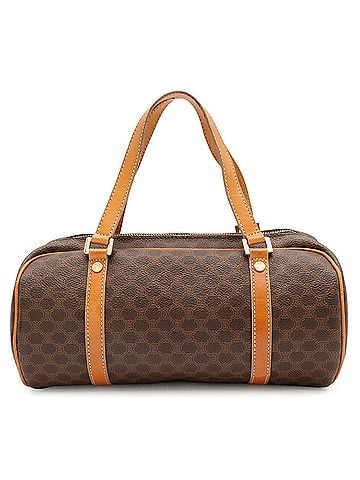 Céline CELINE Macadam Handbag, Coated Canvas and Leather, Dark Brown/Light Brown (view 2)