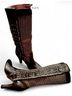FRYE 100% Leather Print Black White Boots Size 7 1/2 - photo 7