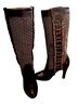 FRYE 100% Leather Print Black White Boots Size 7 1/2 - photo 2