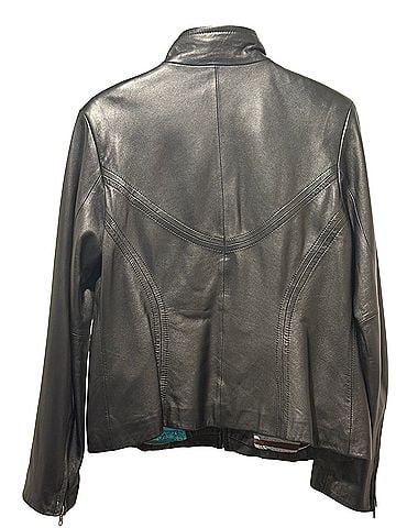 Via Spiga cafe racer Leather Jacket (view 2)