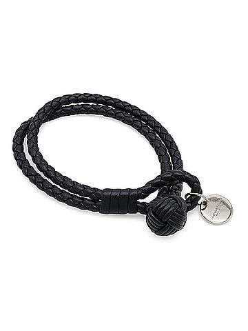 Bottega Veneta BOTTEGA VENETA Bottega Veneta Intrecciato Bracelet Leather Black 113546 (view 1)