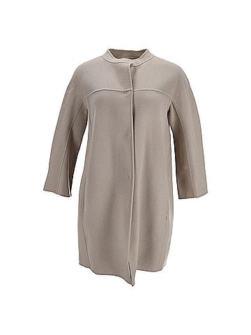 Max Mara 'S Max Mara Coat in Beige Virgin Wool (view 1)