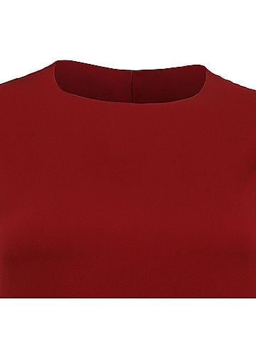 Theory Theory Sleeveless Tank Top in Burgundy Silk (view 2)