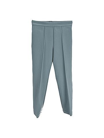 STAUD Staud Straight-Leg Trousers in Blue Rayon (view 1)