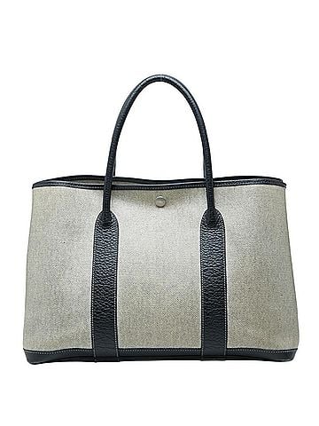 Hermès Hermes Garden Party PM Tote Bag Handbag Beige Black Toile H Negonda Women's HERMES (view 1)