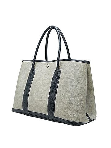Hermès Hermes Garden Party PM Tote Bag Handbag Beige Black Toile H Negonda Women's HERMES (view 2)