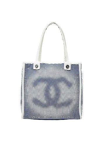 Chanel Chanel Magic CC Tote Bag, Blue and White Canvas Leather, Women's CHANEL (view 1)