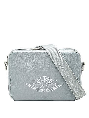 Christian Dior Christian Dior Dior x Nike Air Jordan Crossbody Shoulder Bag Messenger Gray Leather Women's (view 1)