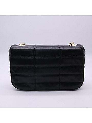Céline CELINE Matelassé Monochrome Shoulder Bag 111273EYD Black Calf Leather Women's (view 2)