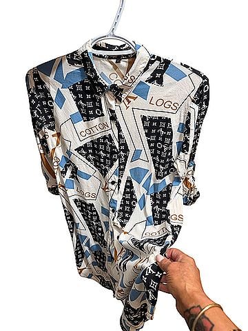 Fox button down dress Button-Down Shirt (view 1)