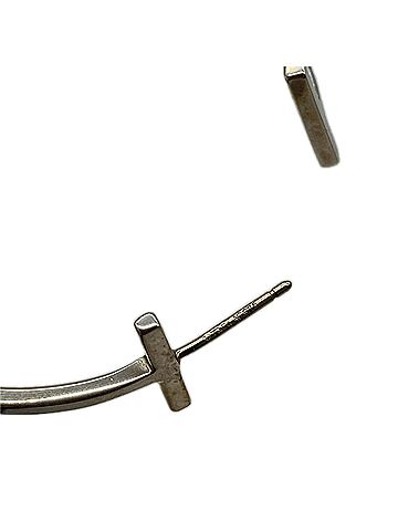 Tiffany & Co. TIFFANY&amp;Co. Tiffany T Wire Earrings, SV925, 35093699, Silver, Women's (view 2)