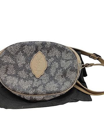 Yves Saint Laurent Yves Saint Laurent Cassandra Shoulder Bag, Gray/Beige Leather, Women's (view 1)