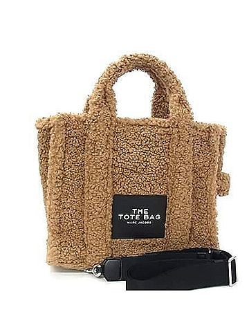 Marc Jacobs MARC JACOBS Handbag The Teddy Small Tote Bag M0016740 Brown Beige Polyester Women's Shoulder (view 1)