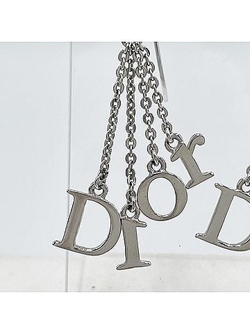Christian Dior Christian Dior Earrings, Silver Metal, Chain, Women's (view 2)
