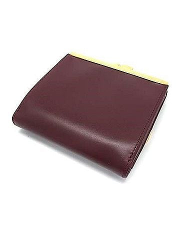 Cartier Cartier Tri-fold Wallet, Must Line, L3000039, Bordeaux Calf Leather, Women's (view 2)