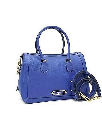 Kate Spade New York KATE SPADE Gramercy Medium Satchel Handbag K9914 Blue Leather Women's Shoulder Bag Mini Boston (view 1)