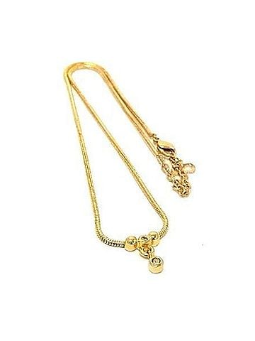 Christian Dior Christian Dior Gold Metal Rhinestone Necklace for Women (view 1)