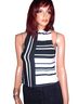 Guess Stripes Black White Sleeveless Blouse Size XS - photo 2
