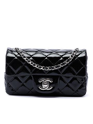 Chanel Extra Mini Rectangular Classic Patent Single Flap (view 1)