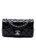 Chanel 100% Patent Leather Black Extra Mini Rectangular Classic Patent Single Flap One size - photo 1