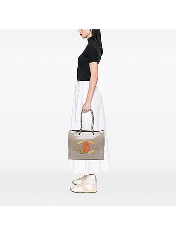 Chanel CC Patent Lipstick Ligne Tote (view 2)