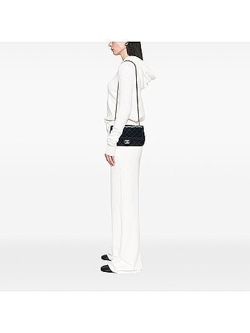 Chanel CC Quilted Iridescent Calfskin Whipstitch Single Flap (view 2)