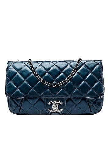 Chanel Medium Quilted Glazed Calfskin Coco Pleats Flap (view 1)