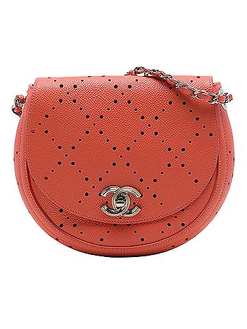 Chanel Small CC Perforated Caviar Messenger Flap (view 1)