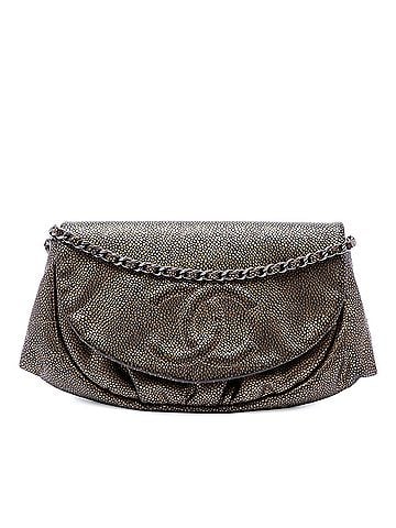 Chanel CC Metallic Caviar Half Moon Wallet on Chain (view 1)