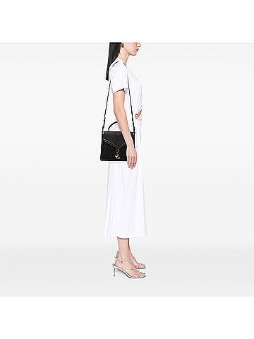 Saint Laurent Medium Canvas Cassandra Top Handle Bag (view 2)