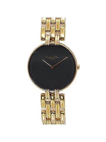 Christian Dior Christian Dior Bagbeera D46 154 4 Women's Watch, Black GP Quartz Watch (view 1)