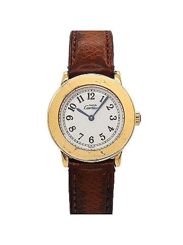 Cartier Cartier Must Ronde SM Vermeil W1008843 Women's Watch, Silver 925, Quartz Watch (view 1)