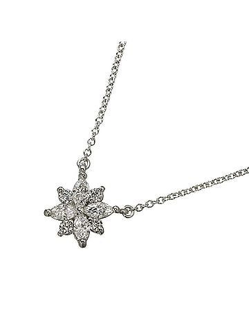 Tiffany & Co. Tiffany &amp; Co. Victoria Cluster Diamond Necklace, 40cm, Platinum, Flower Design (view 1)
