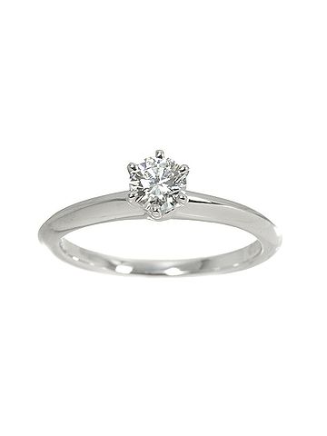 Tiffany & Co. Tiffany &amp; Co. Solitaire Diamond Ring, 0.31ct G VS2 3EX, Platinum. (view 2)