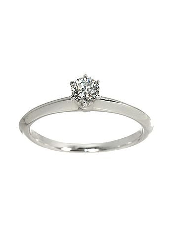 Tiffany & Co. Tiffany &amp; Co. Solitaire Diamond Ring, 0.23ct, I VVS1, 3EX, Platinum. (view 2)