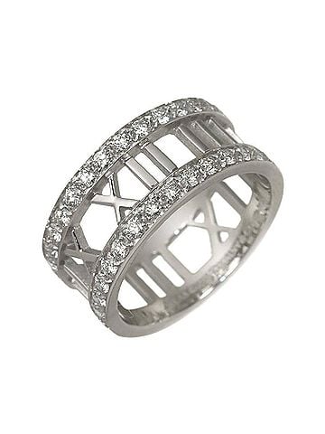 Tiffany & Co. Tiffany &amp; Co. Atlas 1 Diamond Ring, 18K White Gold (750) (view 1)