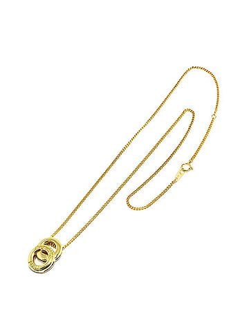 Céline Celine Double Circle Necklace, 44.5cm, 18K Yellow Gold (750) (view 2)