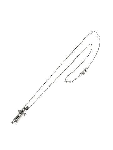 Gucci Gucci Separate Cross Necklace 48cm 18K WG White Gold 750 (view 2)