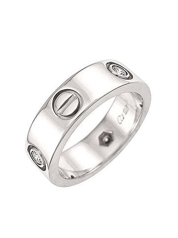 Cartier Cartier Love Ring #50, Half Diamond 3P, 18K WG White Gold 750 (view 1)