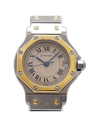 Cartier Cartier Santos Octagon SM W2001683 Beige Dial Women's Watch (view 1)
