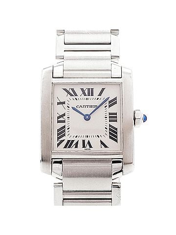Cartier Cartier Tank Française MM W51003Q3 Ivory Dial Watch (Men's &amp; Women's) (view 1)