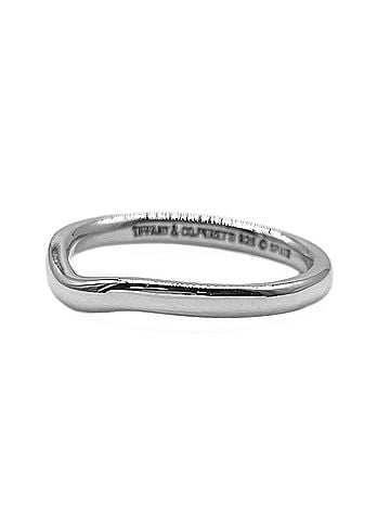 Tiffany & Co. TIFFANY&amp;Co. Tiffany Curved Band Ring, Elsa Peretti V-shape, SV925 7823, Silver, Women's (view 2)